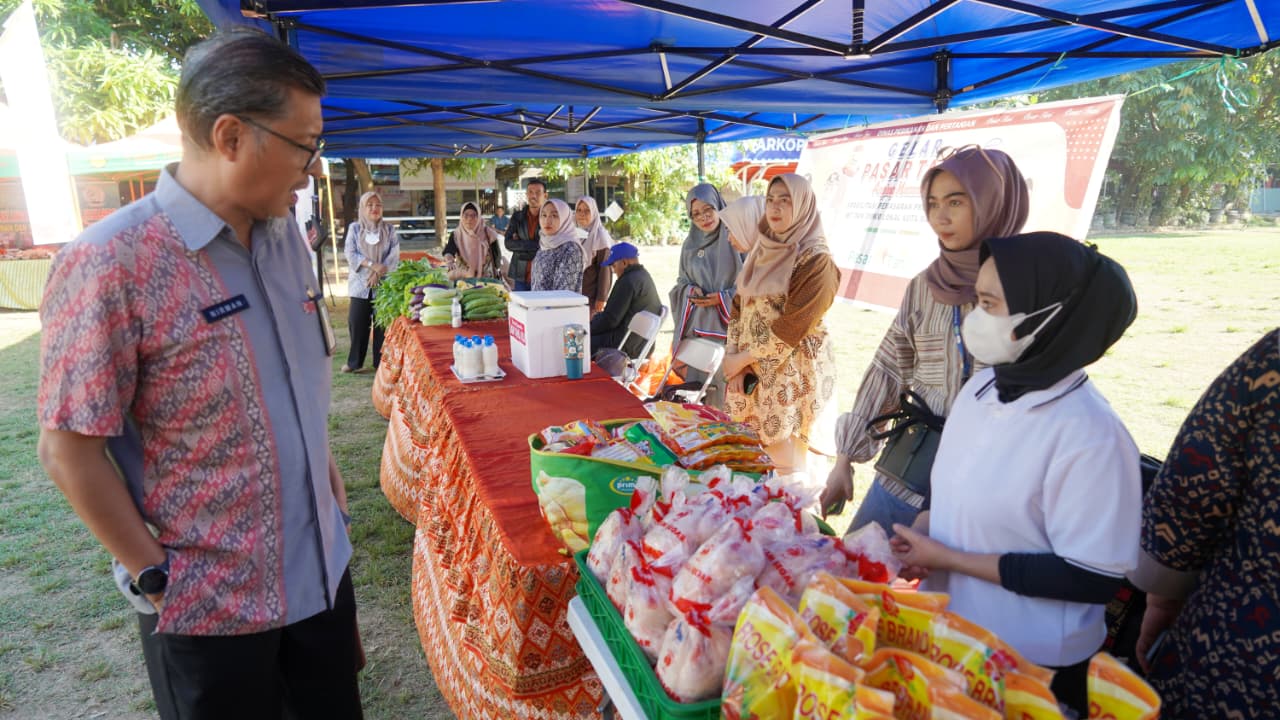 Kolaborasi OPD Terkait, DKP Gelar Pasar Tani