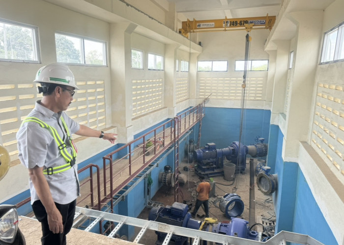 Plt Dirut PDAM Makassar Operasikan Pompa Baru, Jangkau Warga Utara