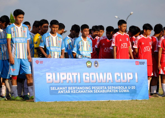 Turnamen Sepak Bola Bupati Gowa Cup I U-20 Resmi Digelar, Diikuti 18 Kecamatan