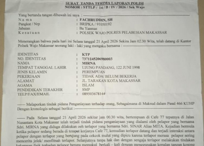 Pelaku Bebas Berkeliaran, Korban Penganiayaan Duga Penyidik Polsek Wajo Kongkalikong