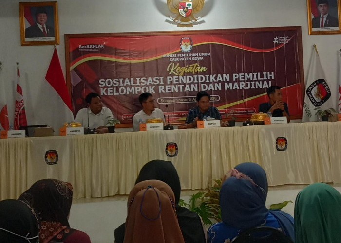 Sosialisasi Pendidikan Pemilih, KPU Gowa Sasar Kelompok Rentan dan Marjinal