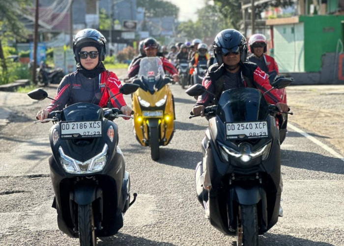 Sambut Peserta Yamaha MAXi Day 2026, Bupati Bone - Ketua DPRD Touring Bersama Ribuan Peserta 