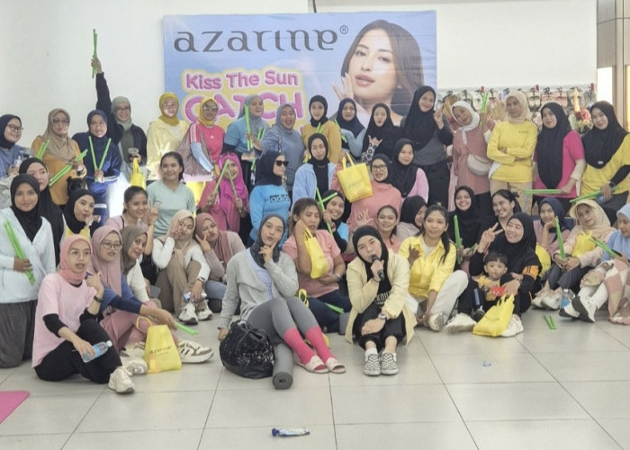 Azarine dan CitraCosmetic Sukses Gelar Poundfit Gratis 