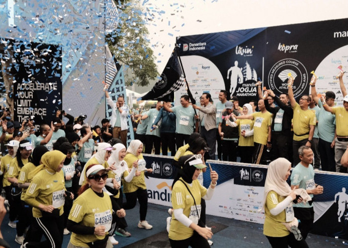 Rekor! Mandiri Jogja Marathon 2025 Capai Puncak, 9.200 Pelari dan NDX AKA Ramaikan Prambanan