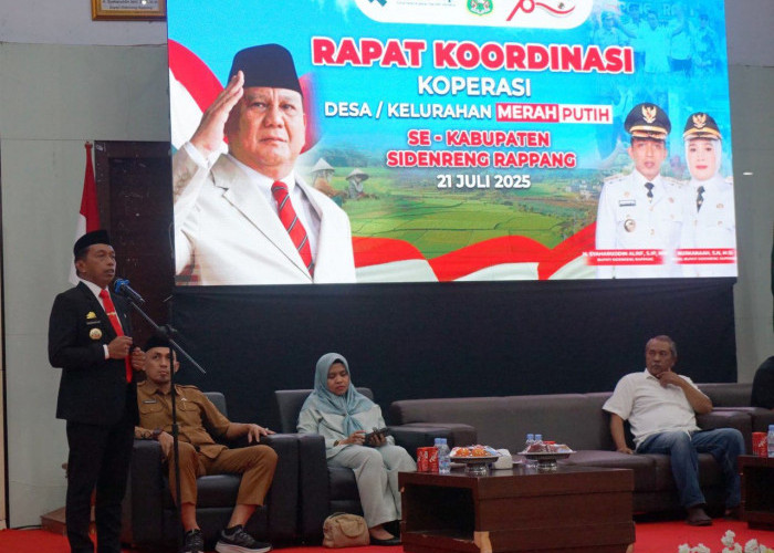 Bupati Sidrap Pimpin Rapat Persiapan Koperasi Merah Putih