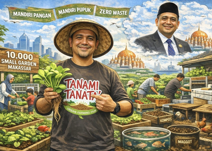 Jika 10.000 Kebun Tumbuh di Makassar Urban Farming, Tanami Tanata’, dan Masa Depan Kota yang Mandiri