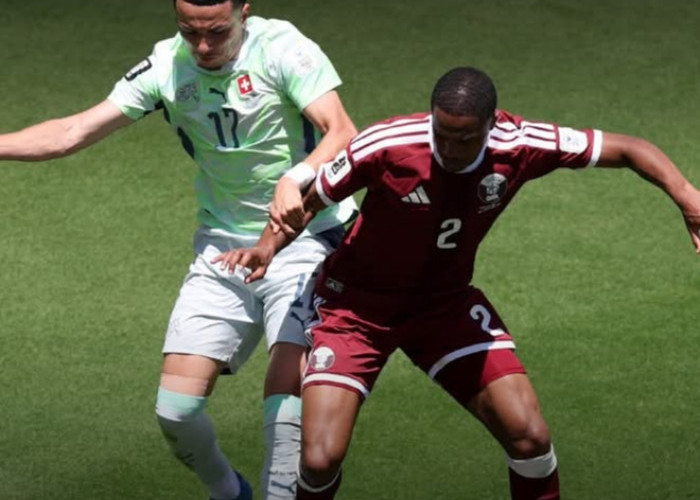 Ketat Grup B, Gol Telat Qatar Tahan Imbang Swiss