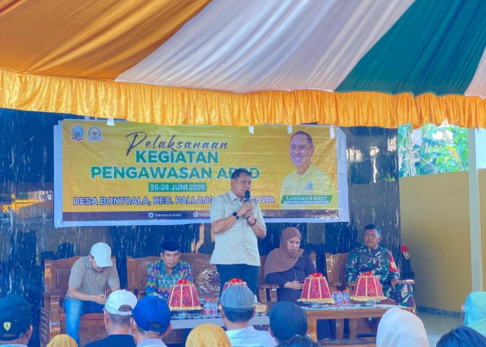 Pengawasan APBD di Desa Bontoala, Lukman B. Kady Serap Aspirasi Pembangunan Jalan Tani