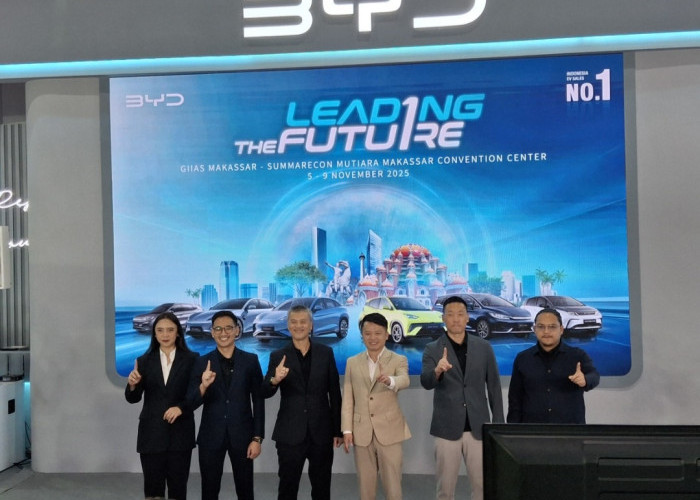 BYD Motor Indonesia Tampilkan Capaian Mobil Listrik di GIIAS Makassar  2025