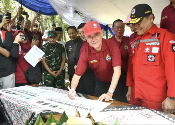 Kolaborasi PSMTI - Vertical Rescue Indonesia Resmikan Jembatan Sungai Kali Bangau