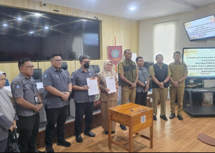 PD Parkir–Kecamatan Ujung Pandang Sepakat Manfaatkan Kontainer Makassar Recover Operasional Parkir