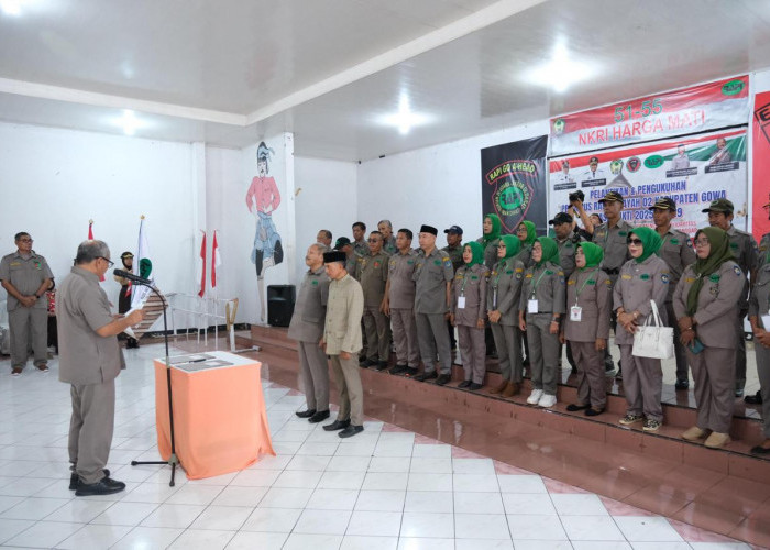 IAS Lantik Nuralam Kasude Ketua RAPI Kabupaten Gowa 