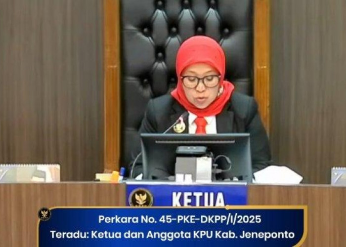 DKPP Sanksi Peringatan  KPU Jeneponto