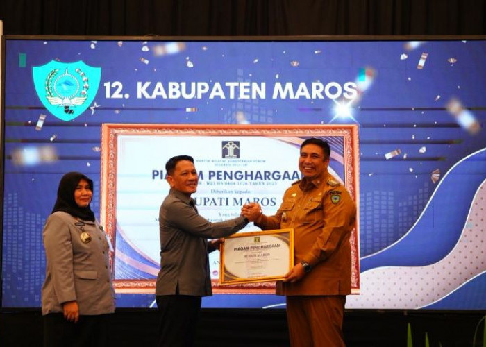 Hebat! Maros Raih Piagam Posbakum 100 Persen Pertama di Sulsel