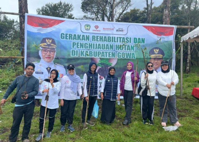 10 Ribu Pohon Kembali Ditanam di Dataran Tinggi Gowa