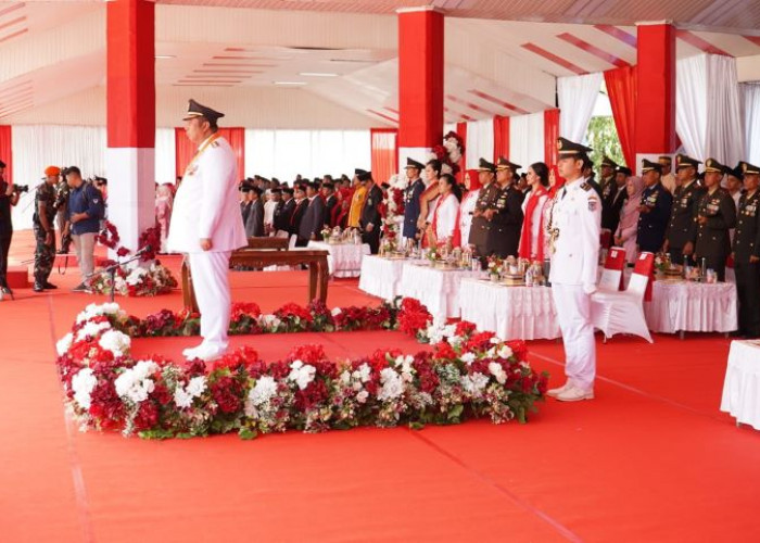 Bupati Maros Pimpin Upacara Kemerdekaan RI ke 80, Ketua DPRD Baca Naskah Proklamasi