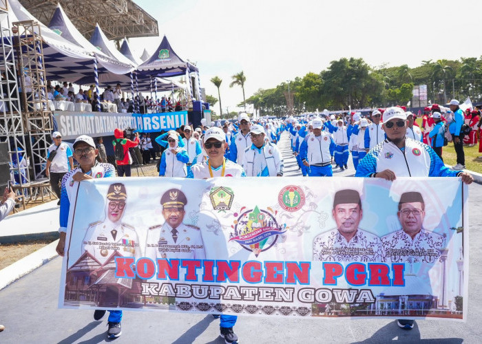 Ketum PGRI Pusat Buka Porsenijar 2026, Gowa Kontingen Terbesar