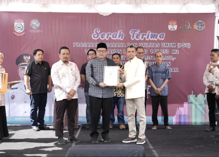 GMTD Serahkan PSU 7 Klaster di Tanjung Bunga ke Pemkot Makassar dengan Nilai Aset Rp6,35 Triliun