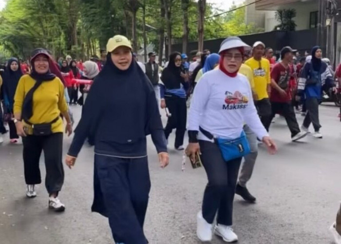 DP2 Ikut Meriahkan HUT ke-418 Kota Makassar Lewat Jalan Sehat