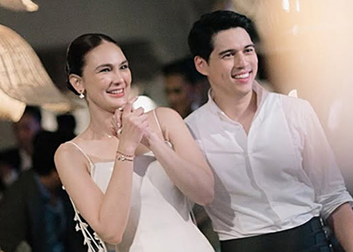 Luna Maya Ungkap Alasan Pakai Gaun Pengantin dengan Lukisan Wajah Sang Ayah