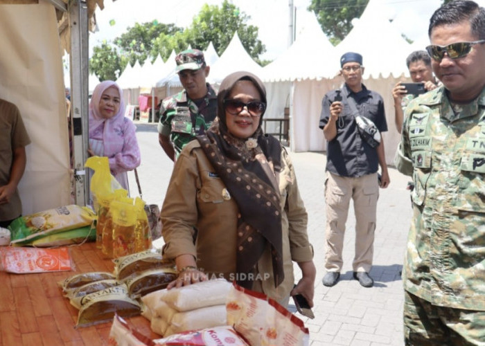 Wabup Sidrap Apresiasi Bazar Murah Kodim 1420 sebagai Upaya Jaga Stabilitas Pangan