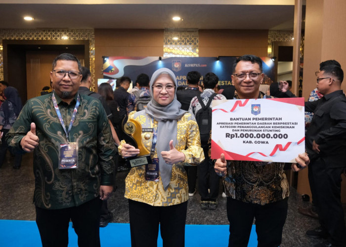 Sukses Tekan Kemiskinan dan Stunting, Gowa Raih Penghargaan dari Kemendagri