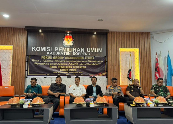 KPU Soppeng Gelar FGD Tentang Kajian Teknis Kepemiluan