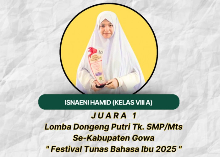 FTBI Jenjang SMP Tingkat Provinsi 2025, Gowa Utus 8 Siswa