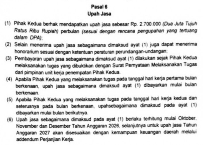 Upah PPPK Paruh Waktu Setda Jeneponto Tak Seragam, Ada yang Terima Rp2,7 Juta dan Rp650 Ribu