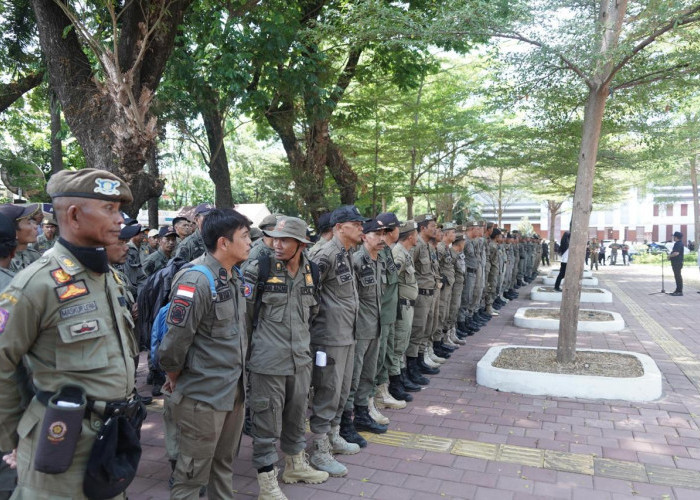 Antisipasi Demo, 348 Personel Satpol PP-Satpol Pendidikan Gowa Dikerahkan Jaga Obyek Vital