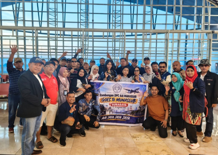 Peserta Munaslub AAI 2026 DPC Makassar Bersiap Berangkat ke Surabaya