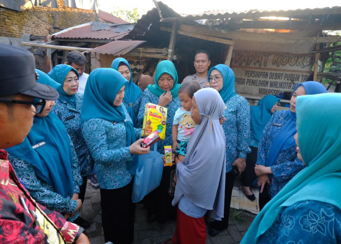 Atensi Stunting, PKK Gowa Salurkan Bantuan di Lima Titik