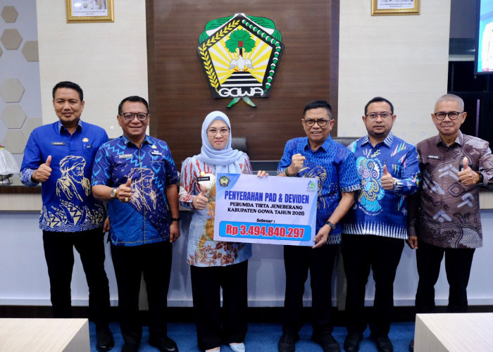 Setor Dividen Rp3,49 Miliar, Bupati Gowa Sebut Pencapaian Terbaik Perumda AM Tirta Jeneberang