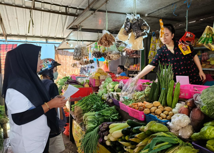 Dinas Ketahanan Pangan Makassar Pantau Harga Pangan di Pasar Sentral BTP