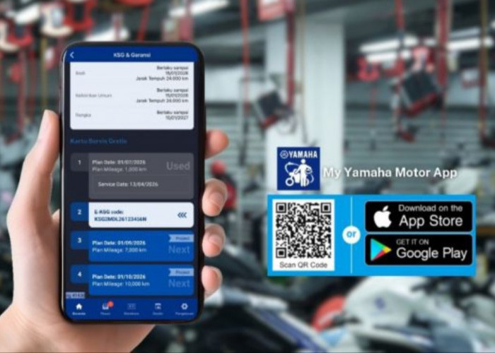 Tingkatkan Layanan Servis dan Ekosistem Digital, Yamaha Luncurkan Fitur E-KSG  di Aplikasi My Yamaha Motor