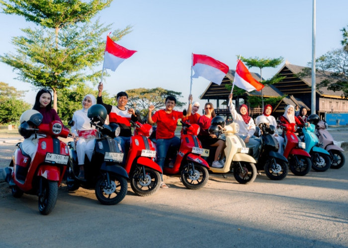 Sambut Hari Kemerdekaan, Yamaha Gelar Independence Ride Unveiling Yamaha Grand Filano X Vaan In Sky