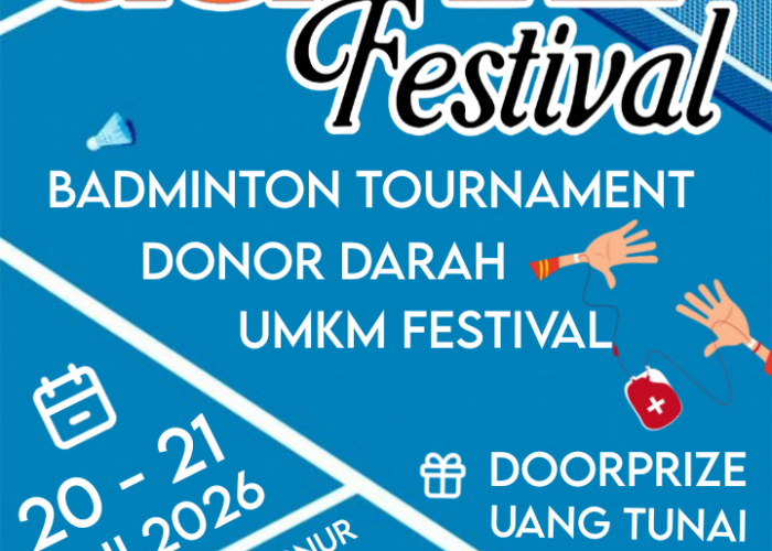 KBA 97 Makassar Gelar Smash & Share Festival, Padukan Turnamen Badminton, Donor Darah, dan UMKM