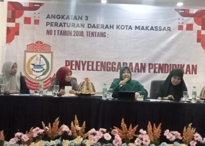 Legislator Makassar Andi Suhada Gelar Sosper Perda tentang Penyelenggaraan Pendidikan
