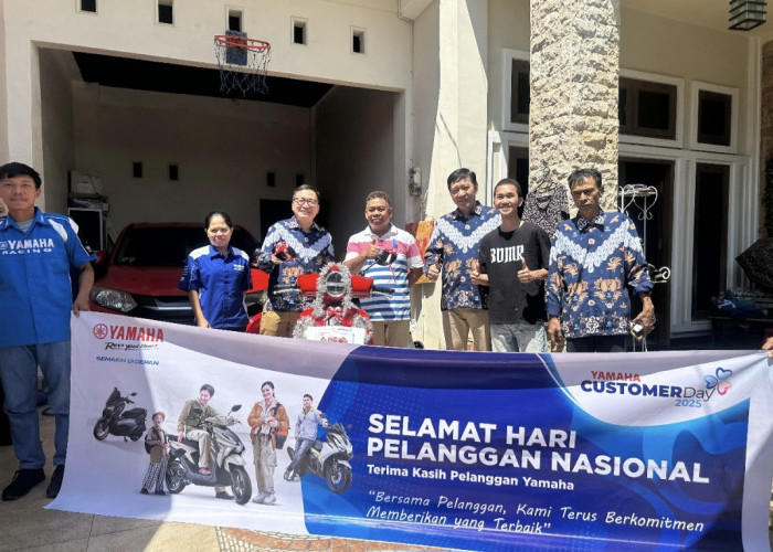 Semangat Hari Pelanggan Nasional, PT. SJAM Beri Pelayanan Langsung ke Konsumen Yamaha 