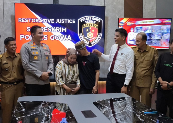 Diselesaikan dengan Restorative Justice, Penganiaya Istri di Gowa Bertekuk Lutut Minta Maaf