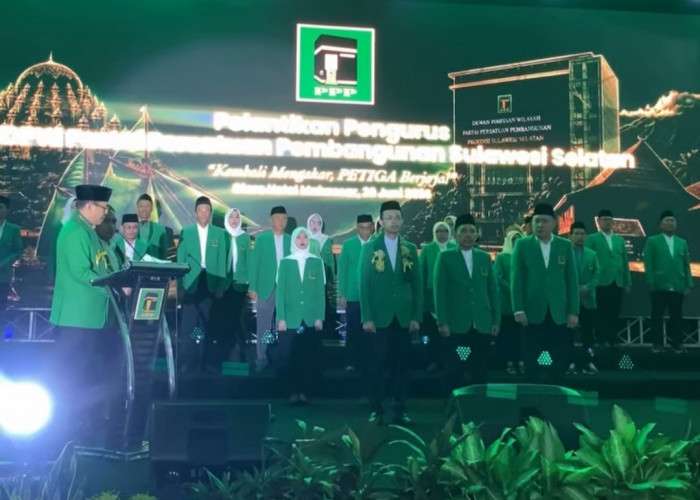 Hadiri Pelantikan PPP Sulsel, Appi: Akad Kebersamaan Sudah Kita Bangun Hari Ini