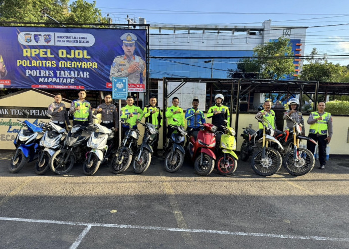 Satlantas Polres Takalar Bubarkan Balap Liar Subuh Hari di Galesong, 11 Motor Diamankan