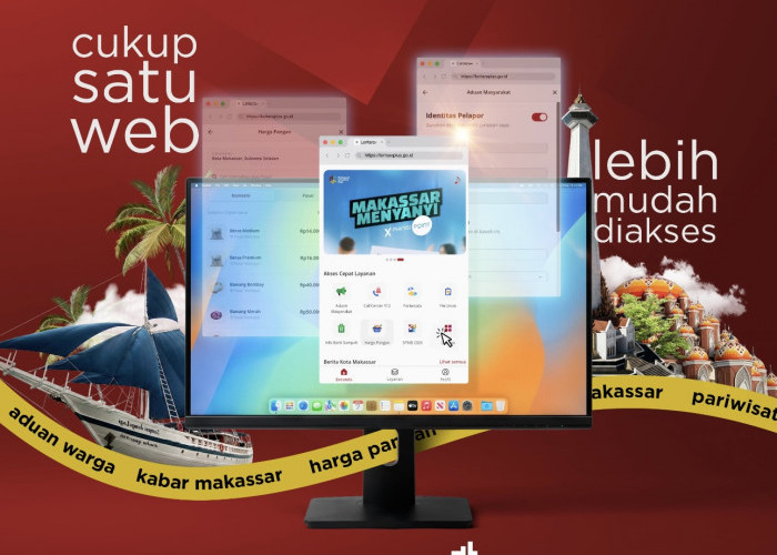 Makin Praktis, Aduan Warga Lewat LONTARA+ Makassar Kini Bisa Diakses via Website