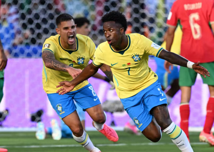 Alot Brazil Kontra Maroko, Vini Jr Selamatkan Selecao