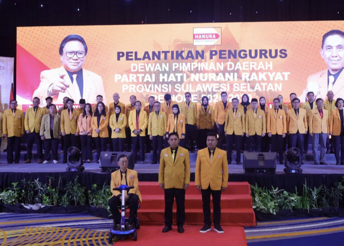 OSO Lantik  Kepengurusan Hanura Sulsel, Andi Muhammad Langsung Pasang Target Tinggi