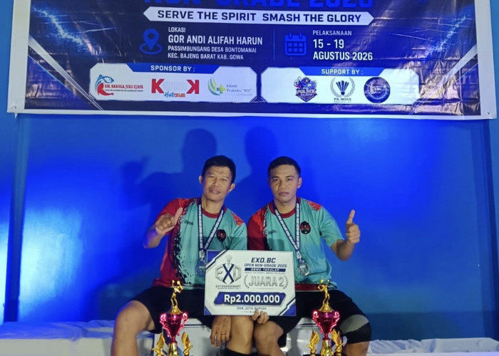 Legislator Gelora Takalar Unjuk Aksi di Lapangan, Hairil Anwar Sabet Juara II EXO BC Open
