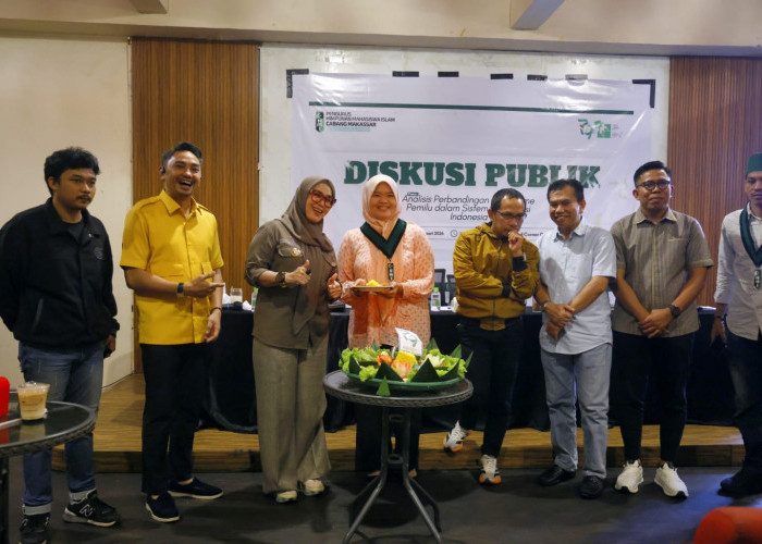 Dialog Publik HMI Makassar Bahas Perbandingan Mekanisme Pemilu dan Masa Depan Demokrasi Indonesia