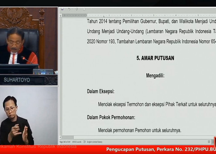 Dianggap Tidak Beralasan Menurut Hukum, Gugatan Sarif-Qalby Ditolak MK