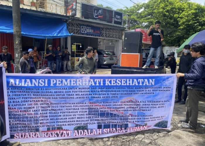 RS Bhayangkara Didemo,  Didesak Tuntaskan Kasus  Bocornya Foto Visum  Selebgram