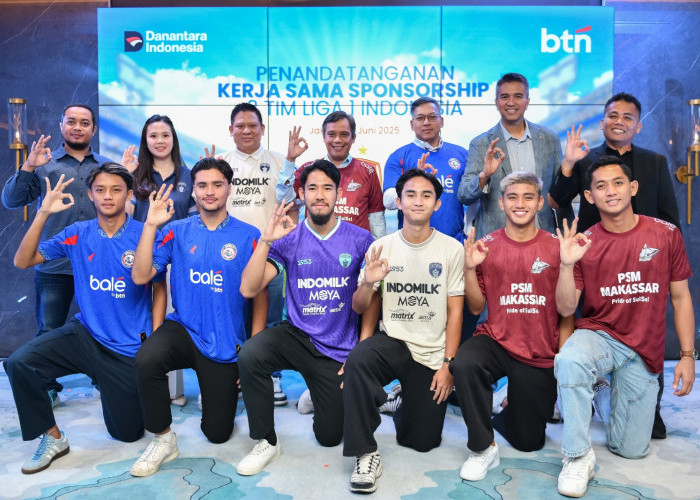 Dorong Kemajuan Sepakbola Indonesia, BTN Jadi Sponsor Tiga Klub Liga 1 Nasional